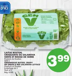 Marches Tradition GREENHOUSE BUTTER, CRISPY OR GREEN & RED SALANOVA LETTUCE offer