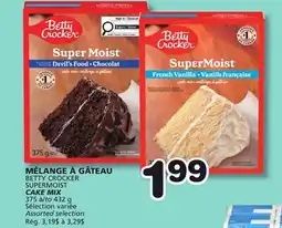 Marches Tradition BETTY CROCKER SUPERMOIST CAKE MIX offer