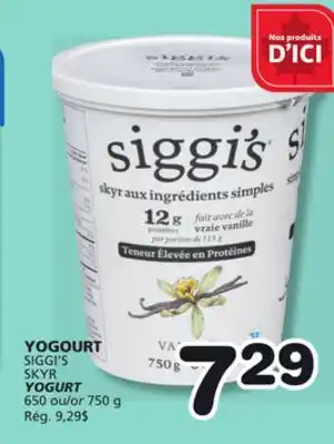Marches Tradition SIGGI'S SKYR YOGURT offer
