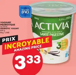 Marches Tradition ACTIVIA PROBIOTIC YOGURT offer