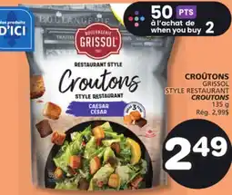 Marches Tradition GRISSOL STYLE RESTAURANT CROUTONS offer