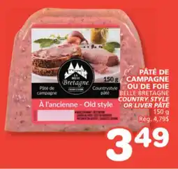 Marches Tradition BELLE BRETAGNE COUNTRY STYLE OR LIVER PÂTÉ offer