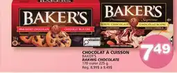 Marches Tradition BAKER'S BAKING CHOCOLATE offer