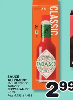 Marches Tradition McILHENNY CO. TABASCO PEPPER SAUCE offer
