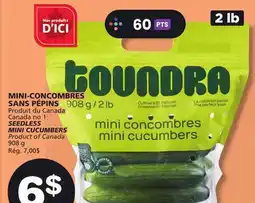 Marches Tradition SEEDLESS MINI CUCUMBERS offer