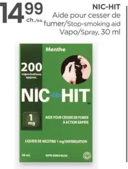 Proxim NIC-HIT Stop-smoking aid Vapo/Spray offer
