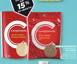 Marches Tradition COMPLIMENTS SEASONING offer