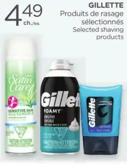 Proxim GILLETTE Selected shaving products offer
