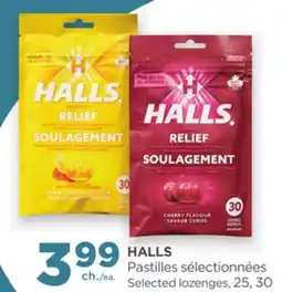 Proxim HALLS Selected lozenges offer