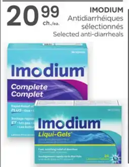 Proxim IMODIUM Selected anti-diarrheals offer