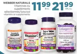 Proxim WEBBER NATURALS Selected vitamins or supplements offer