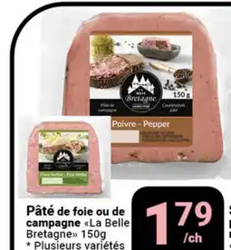 Pasquier Pâté de foie ou de campagne La Belle Bretagne offer