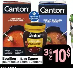 Pasquier Bouillon 1,1L ou Sauce pour fondue 180ml Canton offer