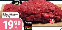 Pasquier Rôtí de filet mignon Selection Pasquier offer