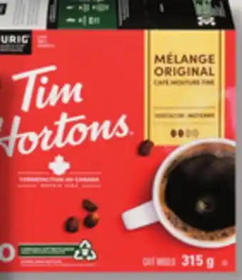 IGA TIM HORTONS COFFEE offer