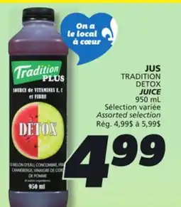 IGA TRADITION DETOX JUICE offer