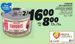 IGA CHOCOLATS FAVORIS CHOCOLATE FONDUE offer