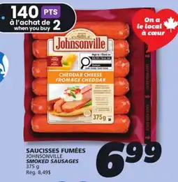 IGA JOHNSONVILLE SMOKED SAUSAGES offer