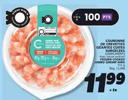 IGA COMPLIMENTS FROZEN COOKED JUMBO SHRIMP RING offer