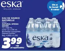 IGA ESKA NATURAL SPRING WATER offer