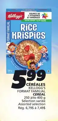 IGA KELLOGG'S CEREAL offer