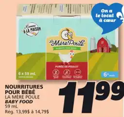 IGA LA MÈRE POULE BABY FOOD offer