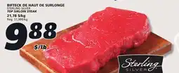 IGA STERLING SILVER TOP SIRLOIN STEAK offer