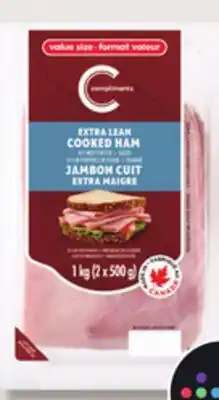 IGA COMPLIMENTS SLICED EXTRA LEAN COOKED HAM offer