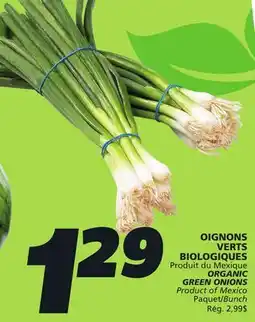 IGA ORGANIC GREEN ONIONS offer