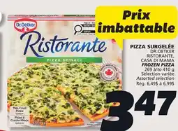 IGA DR. OETKER RISTORANTE FROZEN PIZZA offer