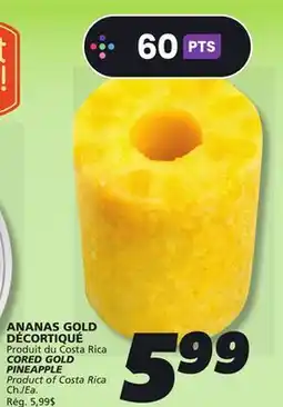 IGA CORED GOLD PINEAPPLE offer