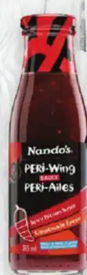 IGA NANDO'S WING SAUCE offer