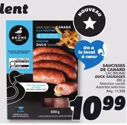 IGA LAC BROME DUCK SAUSAGES offer