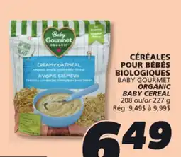 IGA BABY GOURMET ORGANIC BABY CEREAL offer
