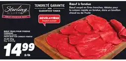 IGA STERLING SILVER FRESH BEEF FOR CHINESE FONDUE offer