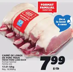 IGA FRESH PORK LOIN RACK offer