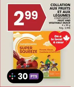 Rachelle-Bery Grocery COMPLIMENTS FRUIT AND VEGETABLE SNACK offer