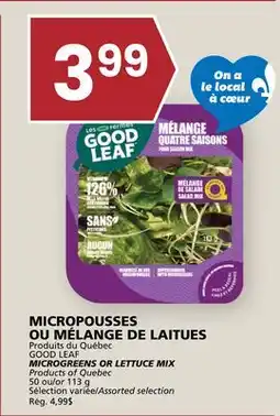 Rachelle-Bery Grocery GOOD LEAF MICROGREENS OR LETTUCE MIX offer