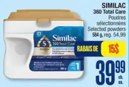 Jean Coutu SIMILAC 360 Total Care Selected powders offer
