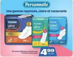 Jean Coutu PERSONNELLE Selected sanitary pads offer