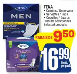 Jean Coutu TENA Selected products offer