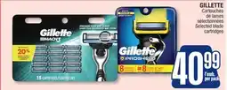 Jean Coutu GILLETTE Selected blade cartridges offer