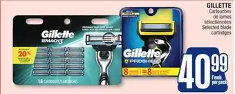 Jean Coutu GILLETTE Selected blade cartridges offer