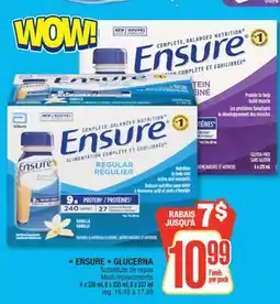 Jean Coutu • ENSURE • GLUCERNA Meal replacements offer