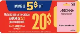 Jean Coutu ARDENE gift card offer