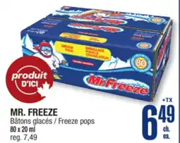 Jean Coutu MR. FREEZE Freeze pops offer