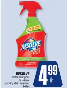 Jean Coutu RESOLVE Laundry stain remover offer