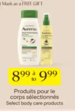 Jean Coutu AVEENO Select body care products offer