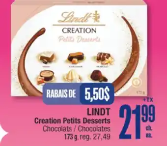 Jean Coutu LINDT Creation Petits Desserts Chocolates offer