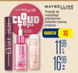 Jean Coutu MAYBELLINE NEW YORK Selected makeup products offer